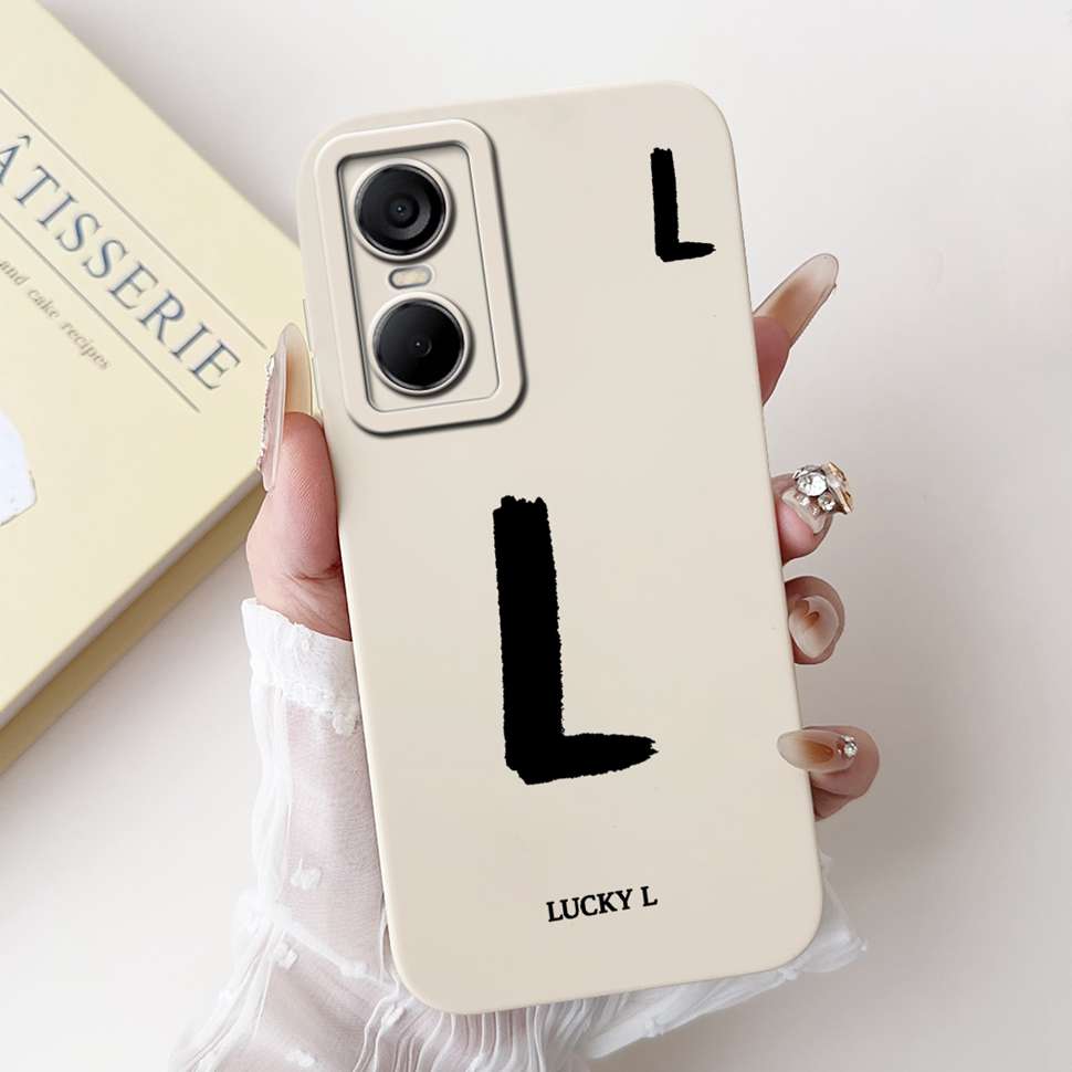Luckly Letters Cover For Tecno Pop 6 Pro Case 2022 Silicone Soft TPU Phone Case For Tecno Pop6 Pop 6 Pro Bumper 6.6"