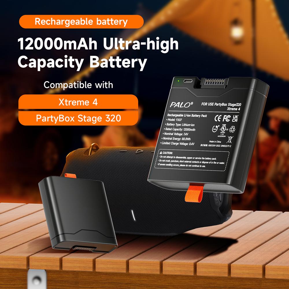 Für JBL Xtreme 4 JBL Lautsprecherakku 12000mAh Akku mit TYPE-C Eingang Für JBL Xtreme 4 JBL Party Box Stage 320 Ersatzakku