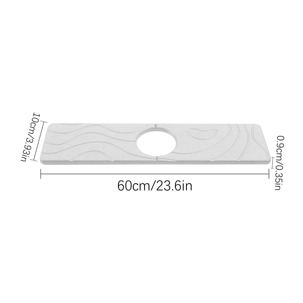 Kitchen Sink Faucet Mats Water Absorbent Stone Sink Tray Fast Drying Sink Faucet Diatomite Mats For Bathroom Restroom