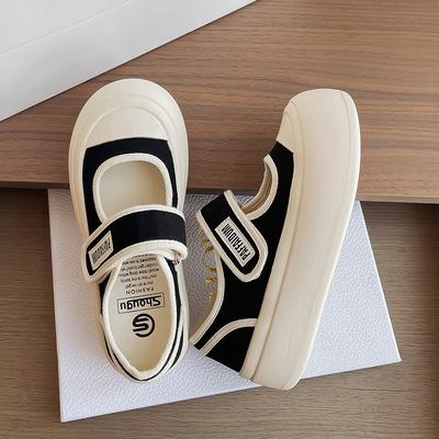Mary Jane Women's Shoes 2025 Spring and Autumn New Zhao Ruth with the Same Small White Canvas Shoes Summer Versatile Thick Baseplate Shoes