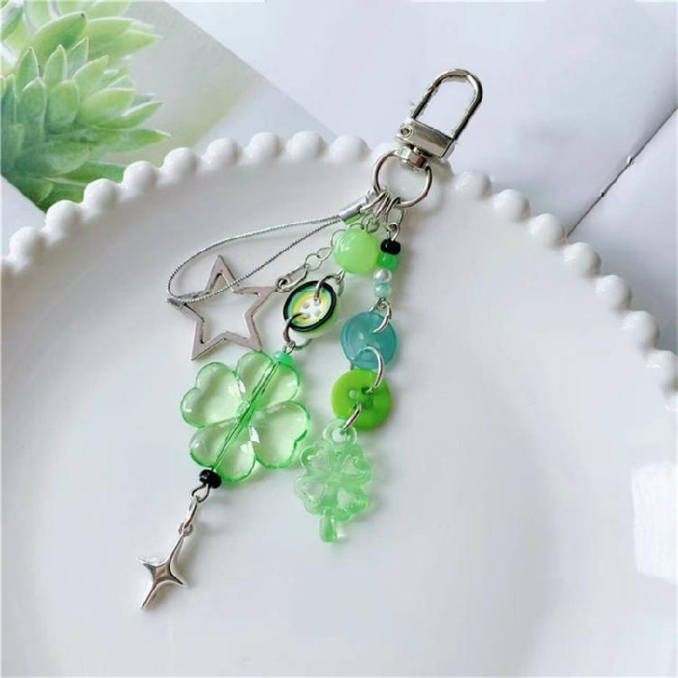 Vielseitig verwendbar Kleeblatt Handy-Kette Mehrzweck-Handy Glücksbringer Schlüsselanhänger für Schlüssel und Geldbörsen Zubehör