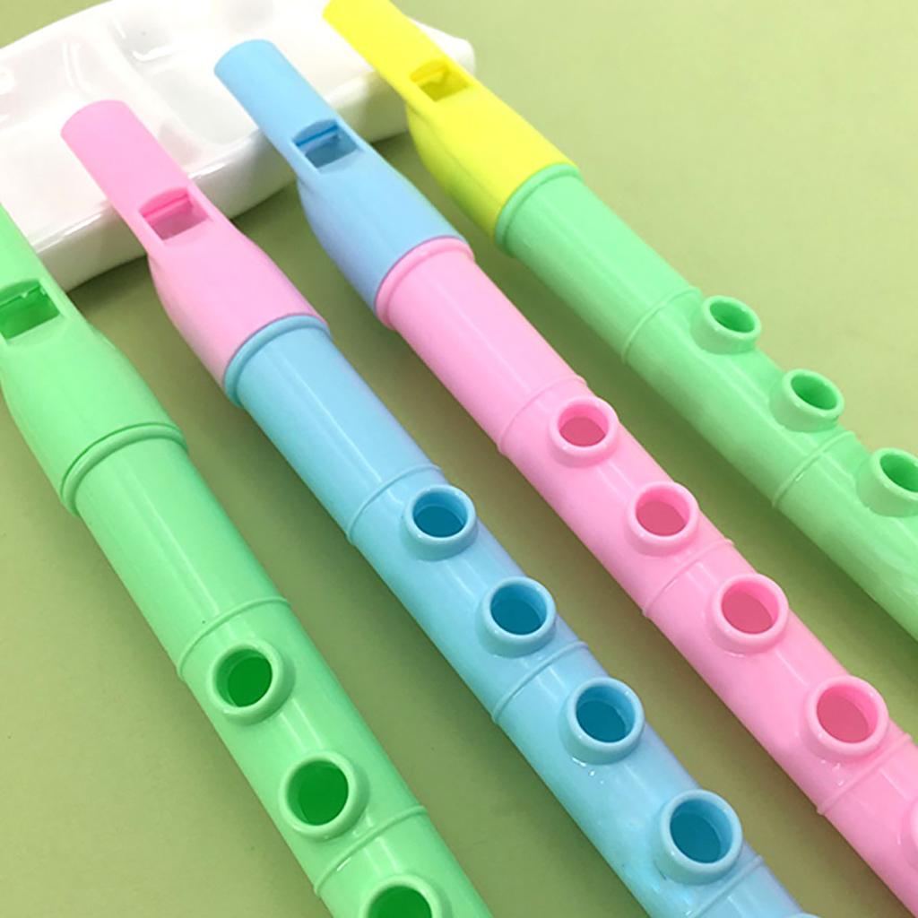 20 Pcs Mini Fun Kids Party Favor Colorful Flute Musical Instrument Toys Birthday Gift Souvenir Piñata Boys Girls Carnival Prizes