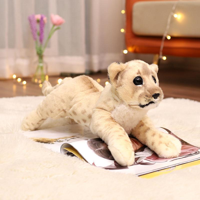 Simulation Lion Stuffed Animals Cartoon Toys Comfort Sofa Home Decor Dolls Baby Toys Pillow Birthday Gift Decor Birthday Gifts