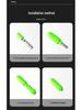 Anti-Water-Flow Luminous Float Rod Tip Cord with Eye-Catching Bean for Mèn Gān Fishing Method
