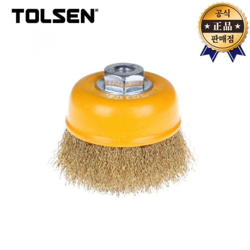 

Чашечная щетка TOLSEN 77581 Железная 3-дюймовая щетка для чистки краски Tulsen для удаления ржавчины