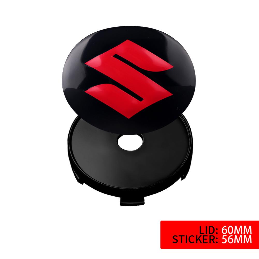 Cache-moyeu de roue de voiture Autocollant Badge Accessoires Auto Pour Suzuki Swift Sport Vitara Jimny SX4 Alto Splash Wagon Baleno