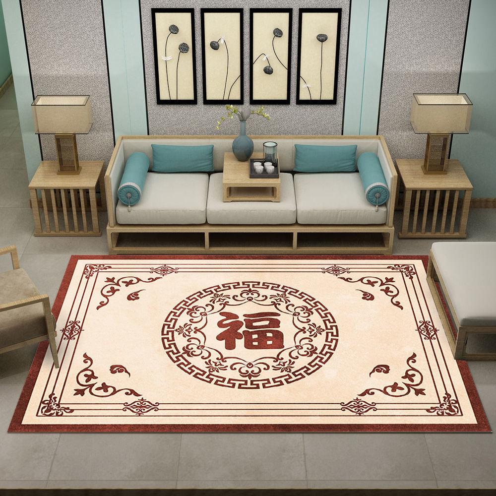 New Chinese Style Carpets for Living Room Lounge Rug Entrance Door Mat Bedroom Carpet Coffee Tables Mat Area Rug Large Washable