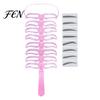 Reusable Eyebrow Shaper 1/2 Sets Stencil Kit, 8 Shape Brow Template with Handle & Women Headband, Shaping Drawing Guide Tools for Beginner Stencils