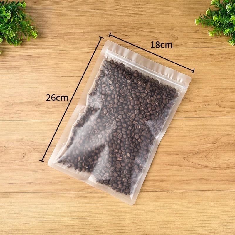Frosted Transparent Plastic Bag Waterproof Flat Bottomed Self Sealing Pouchs Used for Jewelry Mobile Phone Accessories Candy Snacks Tea Storage Bags