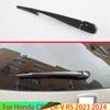 For Honda CRV CR-V RS  2024 Carbon Fiber Style Rear Window Wiper Arm Blade Cover Trim Overlay Nozzle Molding Garnish