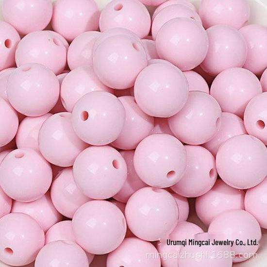 Eco-Friendly Acrylic Macaron Round Beads for DIY Jewelry Bracelets