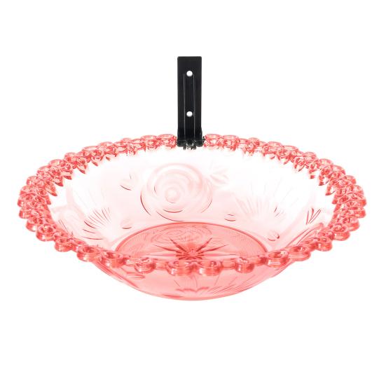 Outdoor Bird Bath Feeder Tray Durable Construction Easy To Clean Simple Installation Detachable Hummingbird Birdbath Bowl