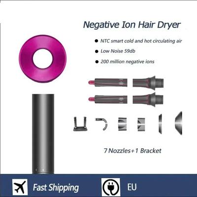 1.8m Professinal Leafless Hair Dryer Negative Lon Hair Care Quick Dry Home Powerful Hairdryer Constant Anion Blow Dryer