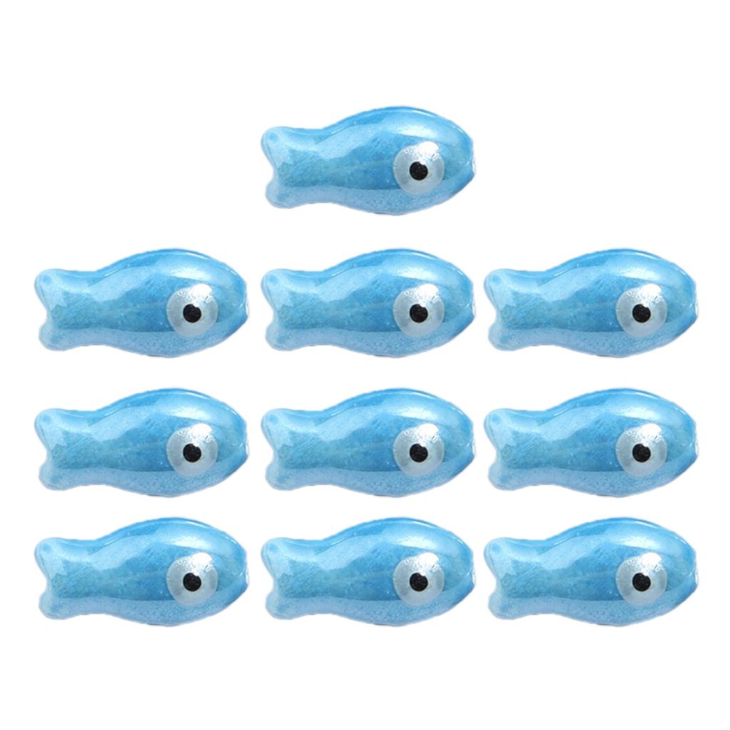 Pack Of 10 Colorful Retro Ceramic Fish Beads Handmade Spacer Charm For DIY Bracelets Jewelry Crafting Accessories