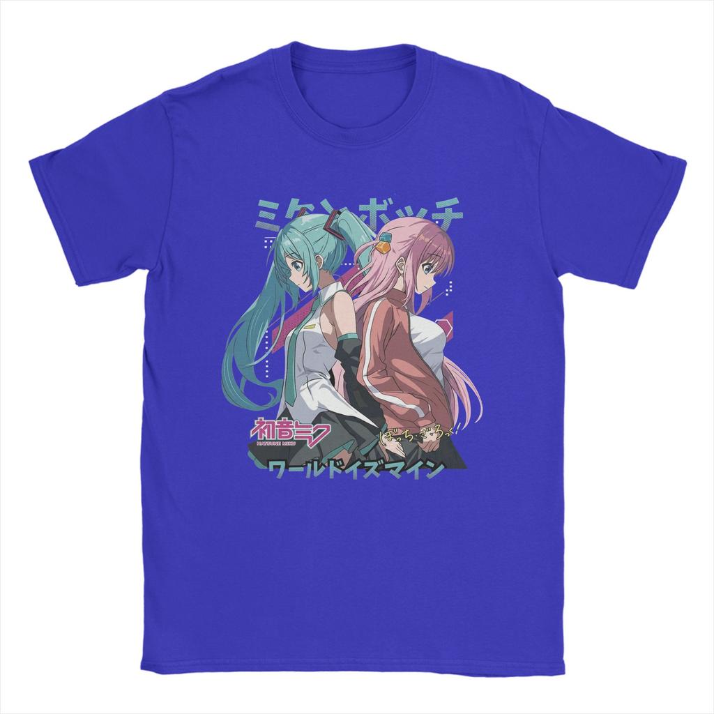 Love Together Hatsunes Mikus T Shirt Mens Cotton Novelty TShirts Round Collar Tee Shirt Short Sleeve Tops Graphic Printed