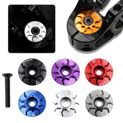 28,6 mm Fahrrad Steuersatz Top Cap CNC-Aluminiumlegierung MTB Rennrad Vorbauabdeckung Mehrfarbig mit Schraube Gabel Steuerrohrabdeckung