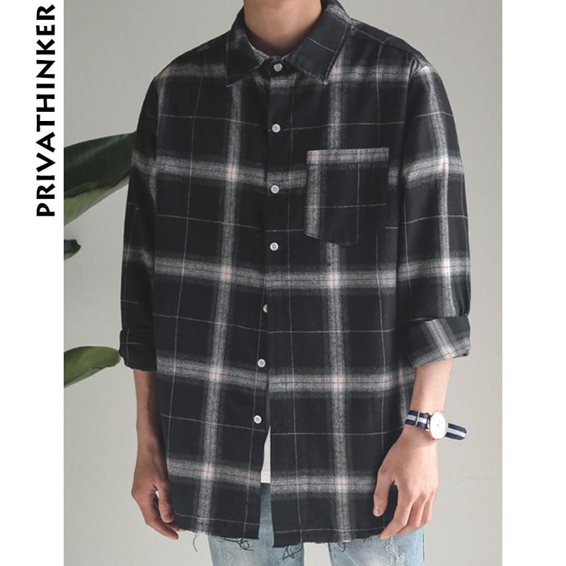 Jofemuho Men Oversize Long Sleeve Buttons Fashion Plaid Check Shirts Jofemuho Men Oversize Long Sleeve Buttons Fashion Plaid Check Shirts