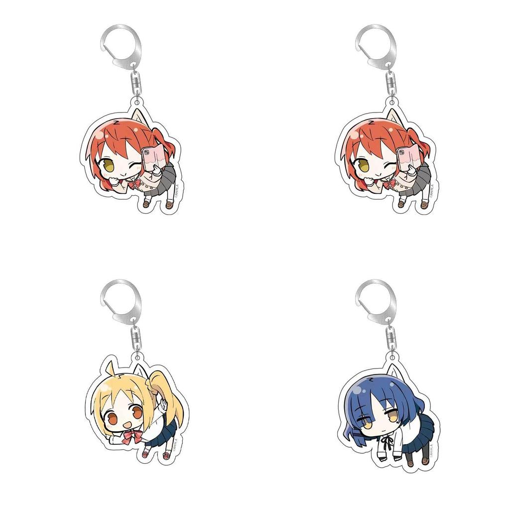 Stilvoller Bocchi The Rock Acryl-Schlüsselanhänger Doppelseitig bedruckter Schlüsselanhänger Taschenanhänger Geschenke