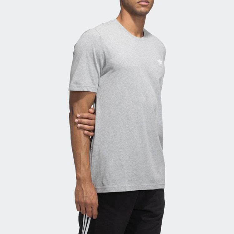 Adidas Originals Adicolor Essentials Solid Casual Crew Neck Short Sleeve T-Shirt Men Tops Gray GN3414
