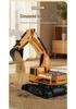 Liutong Alloy Remote Control Electric Excavator Toy – Digger Construction Vehicle for Boys, Ideal Birthday Gift for Kids.