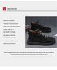 Men's Plus-Size Handmade Leather Ankle Boots: Fashionable Lace-Up Casual Shoes