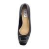 Himiko Square Buckle Chunky Heel Pumps / 643103 Black 235