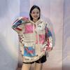 2024 Women's Retro Faux Mink Hoodie Sweater: Autumn/Winter Loose Fit, Lazy Style with Heavy Industry Hot Drilling