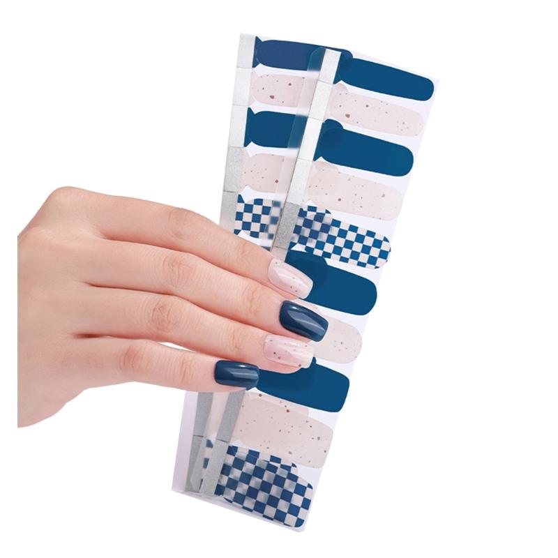 1 Sheet Nail Stickers Nail Strips Self-Adhesive DIY Nail Art Perfect for Nail Enthusiasts and Professional Manicurists