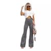 2025 Winter Women's High Waist Flare Corduroy Pants - Solid Color, Elegant and Casual Style