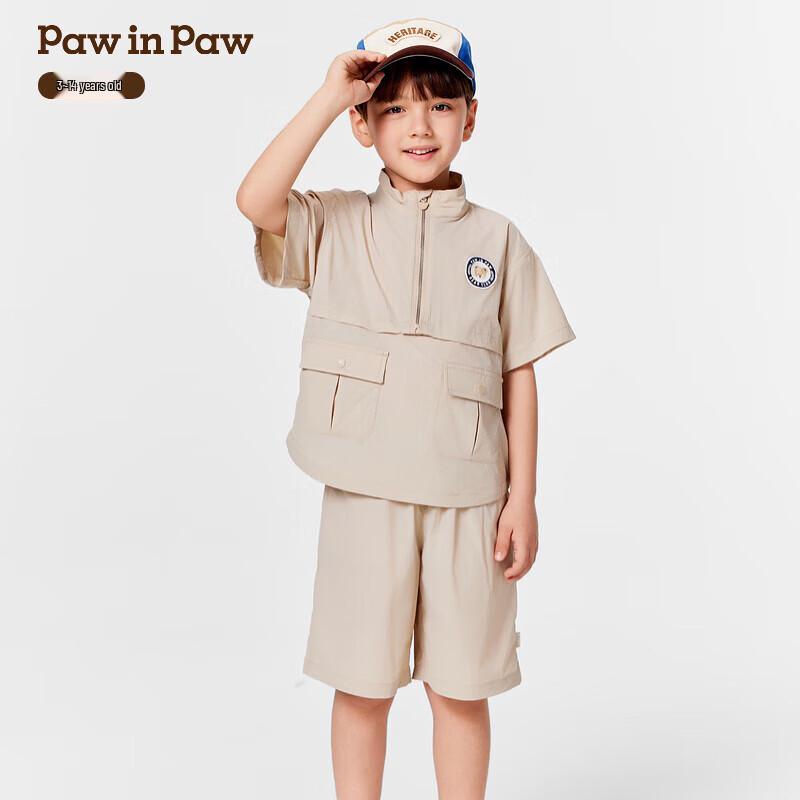 PawinPaw Cooling Sun Protection Cartoon Bear Boy s Polo Set 160