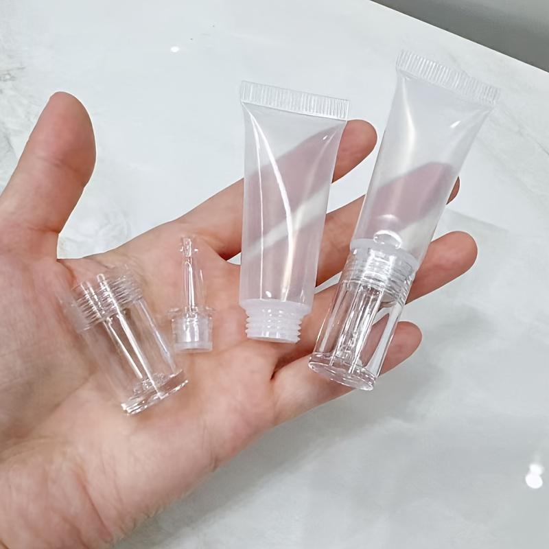 10ml Cosmetic Soft Tube Sunscreen Cream Lotion Liquid Foundation Refillable Bottles Hyaluronic Acid Dropper Empty Bottle