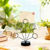 Tabletop Photo Tree Stand With Adjustable Metal Wires And Stable Round Base For Displaying Cards Photos Memos Holiday Decoration