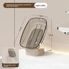 Pet Material Wall Mount Soap Dish With Drainage For Bathroom And Kitchen Use