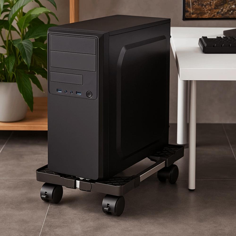 Stable Mobile CPU Stand Scalable Computer Mainframe Rack Computer Tower Stand  Host Storage