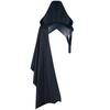 Men's Medieval Retro Solid Hooded Shawl Cloak for Halloween and Christmas.