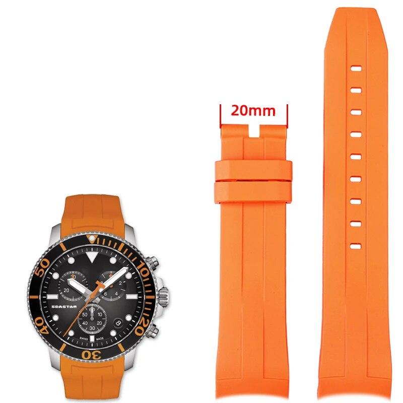 

Резиновый ремешок для часов Tissot 1853 Starfish Diving T120, 22 мм, силиконовый ремешок с изогнутым концом, серия T120417A, мужской браслет на запястье 22mm