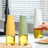 500ml Oil Bottle Tank Automatic Cap and Leakproof Olive Oil Dispenser Camping BBQ Baking Soy Sauce Glass Container Pot Jar