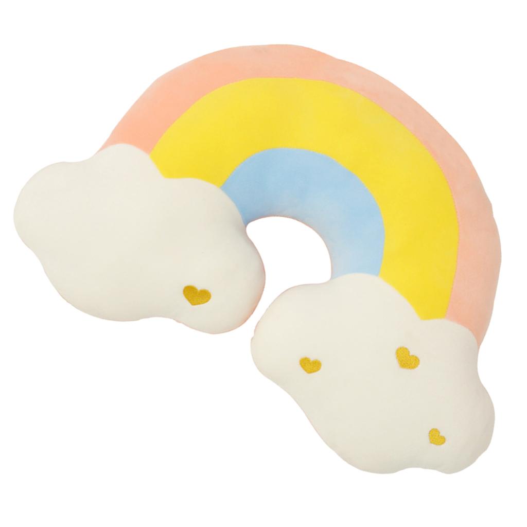 Lovely Color Cushion Rainbow Cloud Moon Plush Pillow Soft Comfortable Pillows for All Age Groups
