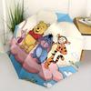 Winnie the Pooh, Tigger Automatic Opening and Closing Umbrella - 8 Ribs Portable Folding Umbrella with Plastic Handle, Suitable for Leisure