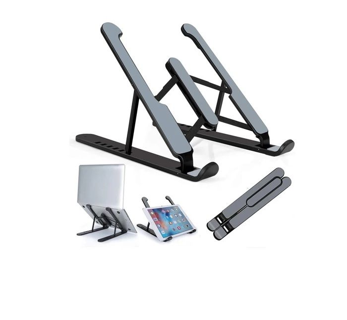 Support PC Support pour ordinateur portable pliable NOIR