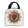 Sacred Heart Of Jesus Catholic Insulated Lunch Bag for Women Kids Leakproof Food Boxes Thermal Lunch Box Tote