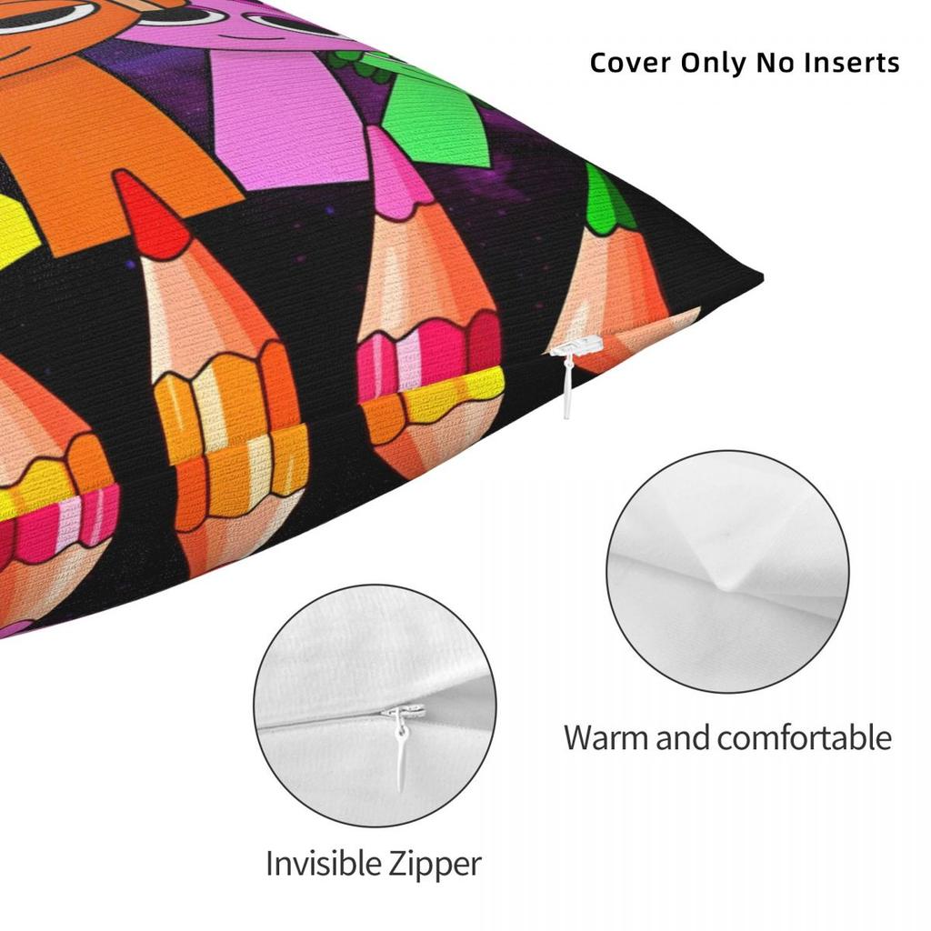 Sprunki Incredibox Huse de pernă Sprunki Husa de pernă Husa de pernă decorativă Soft And Sweet Decorațiune pentru casă Pătrat Multiple dimensiuni