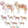 Pet Dog Cat Raincoat for Small Puppy Glisten Bar Hoody Waterproof Rain Jackets Dog Clothes