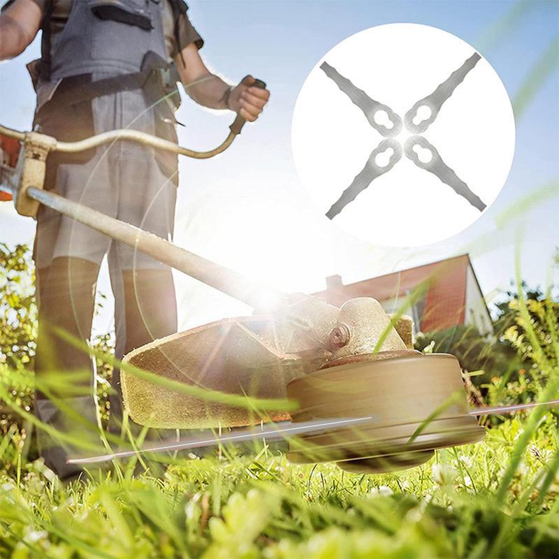 Rasenmäher Klingen Edelstahl Rasenmäher Mähen Messer Mähen Ersatz Garten Rasenmäher Gras Mähen Trimmerkopf Teile