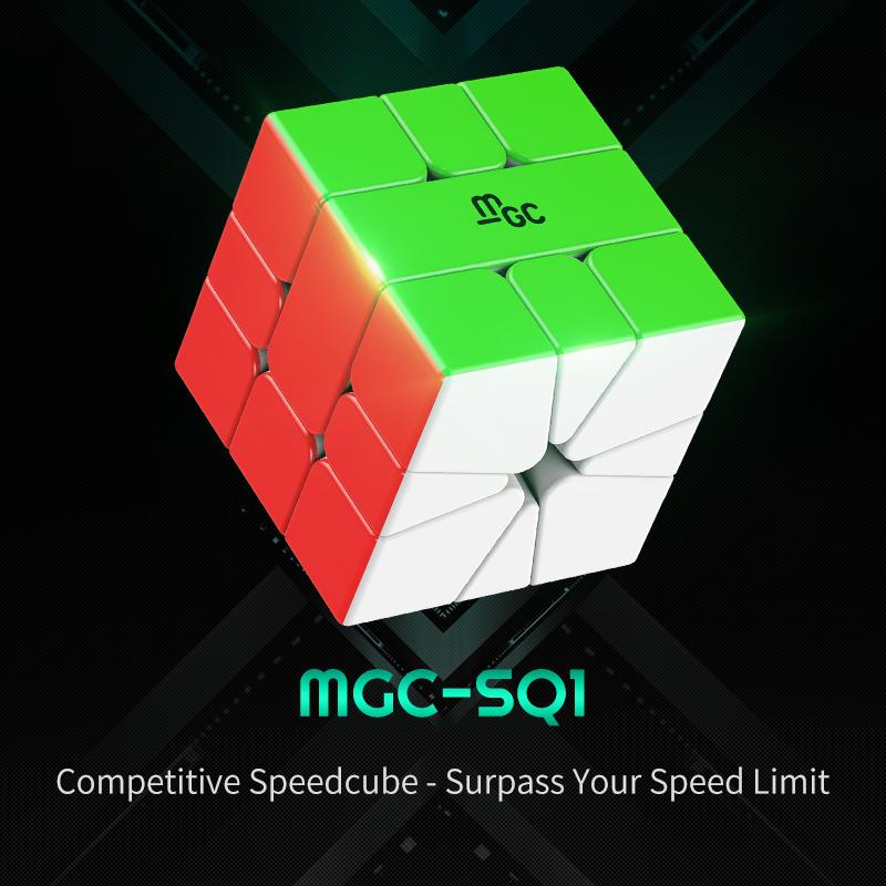 Non-Toxic Yongjun Yj Mgc Magnetic Sq-1 3X3 Speed Magic Cube Magnets Cube Magnetic Custom Square-1 Game Educational Toy