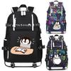 Grauer Pinguin Emoji Peripherie Rucksack Grundschultasche Männlich Und Weiblich Mittelschulrucksack Große Kapazität