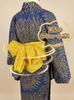 [LuckyMaki] Wrinkled Heiko Obi (Sash) for Yukata, Women's Obi, Wrinkled Texture, Fluffy, Voluminous, Easy To Style, Solid Color, Muted Colors, 8