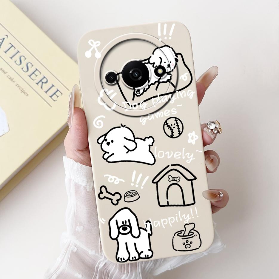 For Xiaomi Redmi A3 Case PocoC61 Cute Funny Cartoon Cover Shockproof Phone Case For Xiaomi Poco C61 C 61 RedmiA3 Soft TPU Fundas