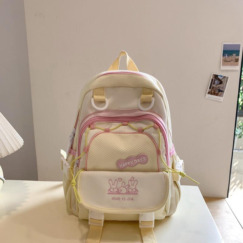Backpack Academy style contrasting colors new schoolbag lightweight mini backpack niche cute fresh girl back