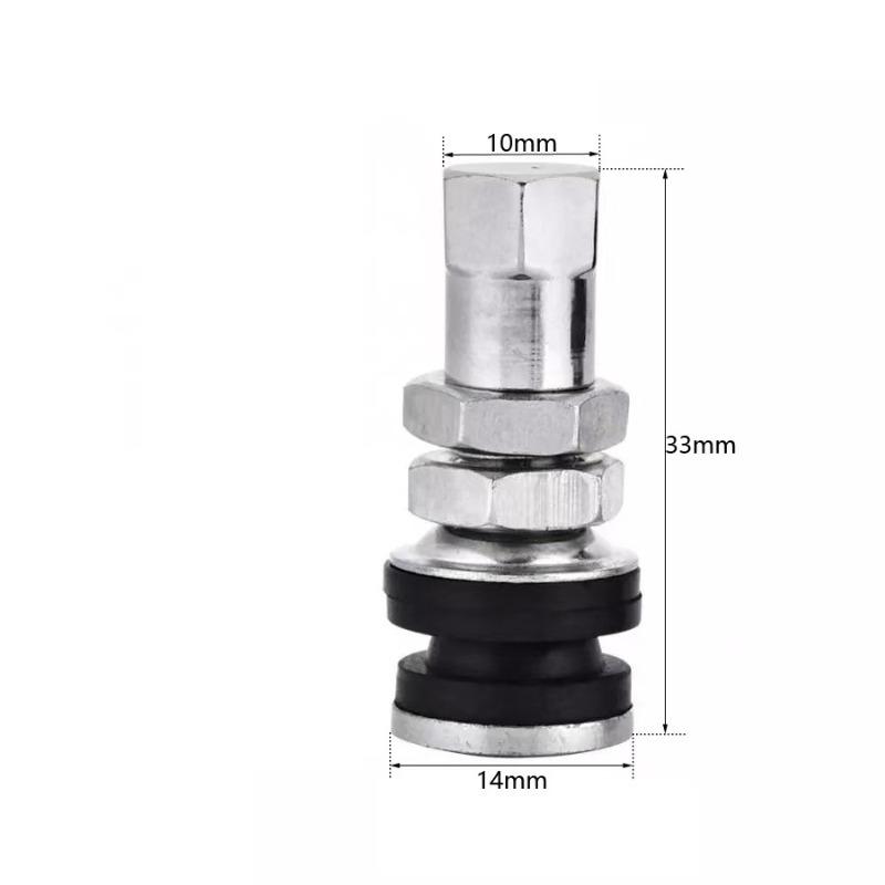 10Pcs Car Tire Valve Short Stems Short Stem With Rubber Gasket For ATVs lawn mowers go-karts boat trailers motorcycles